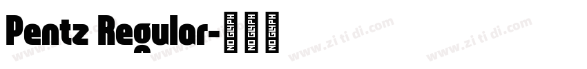 Pentz Regular字体转换